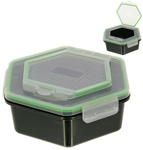 Köderdosen Set – 2 STK Madendosen & Wurmdosen Angeln – Live Bait Boxen mit luftdurchlässigem Deckel - Lebendköder Behälter