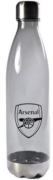 Hy-Pro Officially Licensed Arsenal F.C. 1L Water Bottle – PETG Plastic, Reusable, 1 Litre, Smokey Design, Lightweight, Leakproof, Great Football Gift Idea, BPA Free