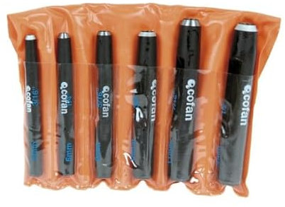 Juego de 6 Sacabocados metálicos cilíndricos de 5, 6, 8, 10, 11 y 12mm 09626391
