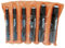 Juego de 6 Sacabocados metálicos cilíndricos de 5, 6, 8, 10, 11 y 12mm 09626391