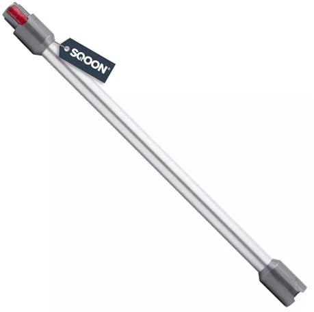 SQOON® Elektrisches Saugrohr kompatibel mit Dyson V7 V8 V10 V11 V15, Verlängerungsrohr 72 cm, Ersatzteil 969109-01, Staubsaugerrohr Zubehör (Silber)
