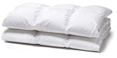 White Cloudz Daunendecke „Kaprun“ – 90% europäische Gänsedaunen | 140 × 200 cm – Sommer | Atmungsaktiv & hypoallergen | Nomite | Downpass