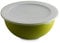 omada Design Tazòn de 3.5 lt + Tapa, diámetro 26 cm, Blanco por Dentro y Coloreado por Fuera, en Polipropileno y Antibacteriano, Sanaliving