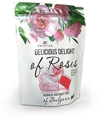 Delicious Delight Lokum-Süßigkeiten mit bulgarischem Rosenöl und Damaszenenblüten