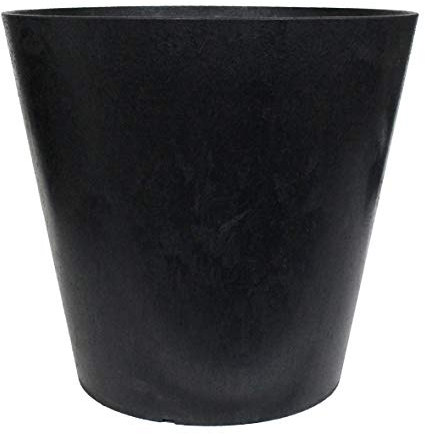 ECO GARDEN 38cm Octavia Recycled Rubber Plant Pot Slate