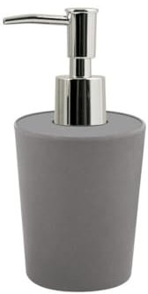 Spirella Seifenspender Takeo | mit Edelstahlpumpe | Flüssigseifen-Spender | Bambus | 200ml | Langliebig, Umweltfreundlich und Robust | Grau, Grey