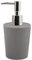 Spirella Seifenspender Takeo | mit Edelstahlpumpe | Flüssigseifen-Spender | Bambus | 200ml | Langliebig, Umweltfreundlich und Robust | Grau, Grey