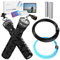 Always Ready, Weighted Skipping Rope, Best Jump Rope for Weight Loss, Home Gym & Outdoor Fitness, Adult Exercise Equipment, Includes 2 Weighted Ropes, Handle Weights, Exercise Guides (Stealth Black)