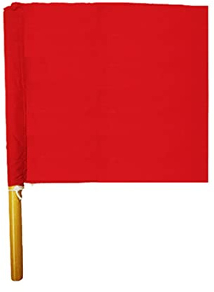 Instructor/Referee Flags- White, Red and Blue (White)