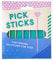 PICK PLATES Sticks - Fun Food Skewers for Kids (Yellow, Purple & Pink)