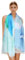 PPrettystern Damen XXL Seidenstola Sommer-Tuch Seidenschal Strand-pareo Sarong bunt Umschlagtuch Schultertuch bunt hellblau Y20