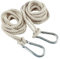 SunaOmni ÁRbol Columpio Correas Hamaca Cuerda Colgante De AlgodóN Columpio Ajustable Ganchos Correa Accesorios De JardíN 4M 2PCS