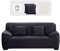 Lydevo Housse de Canapé 3 Place Housse Canapé Extensible avec Accoudoir avec 2 Housses de Coussin Couverture de Canapé Élastique Universelle Antidérapante Revêtement de Canapé(3 Places,Gris Foncé)