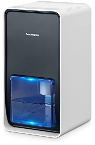Aidodo Deshumidificador de humedad electrico Portátil 1000ml Mini silencioso Deshumidificadores de Aire Compacto Inteligente Hogar Salón Habitación Oficina Blanco