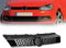 McKona Auto Frontstoßstange Grill Racing Grill Für VW Für Polo 6R 2009 2010 2011 2012 2013 2014 Kühlergrille (Color : Silver Line)