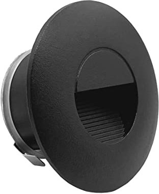 LIGHTWORLD24 LED Treppen-leuchte Wand-einbauleuchte Einbaustrahler Stufen-beleuchtung außen innen Wandleuchte Licht IP65 230V 2W 180LM Schwarz 1er SET