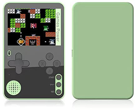 Cuifati Retro-Handheld-Spielekonsole, 500 Beliebte Klassische Spiele, 2,4-Zoll-HD-Farbbildschirm, Ultraflacher Kartenspieler, Tragbarer Arcade-Spielautomat, Geschenke für und