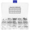 Blindnieten Set, 250 Stück M2-m5 Edelstahl Rundkopf Rändelschaft Vollnieten Sortiment Set Für Produktetiketten Befestigung Von Typenschildern Und Verbindung Mit Gegenständen