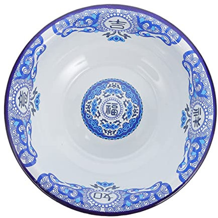 ULTECHNOVO Ciotola Smaltata Per Zuppa e Pasta Design Retro Porcellana Stabile e Facile Da Pulire Per Cucina e Feste