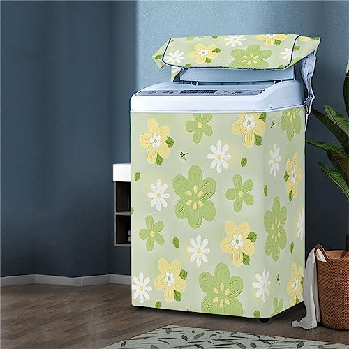 Odot Washing Machine Cover Top Load Waterproof Dustproof Washer Machine Dryer Protector Sunscreen Washer Dryer Cover for Most Top Load Washer Dryer (XL Capacity 8.5-12kg,F)