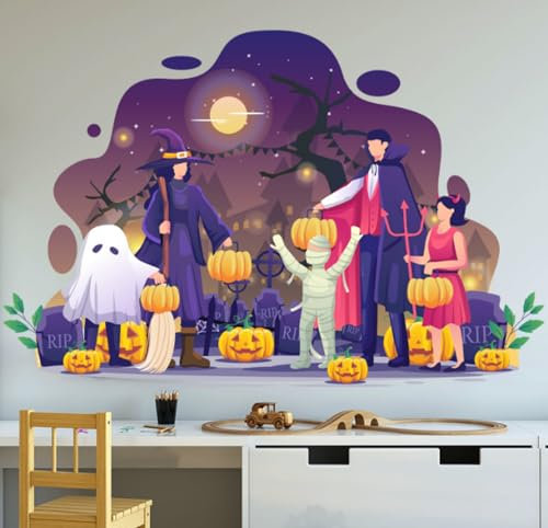 2 Stücke Von Halloween 3d Gebrochene Wand Zauberer Tapete, Wohnzimmer, Schlafzimmer, Selbstklebende Malerei 60,90cm