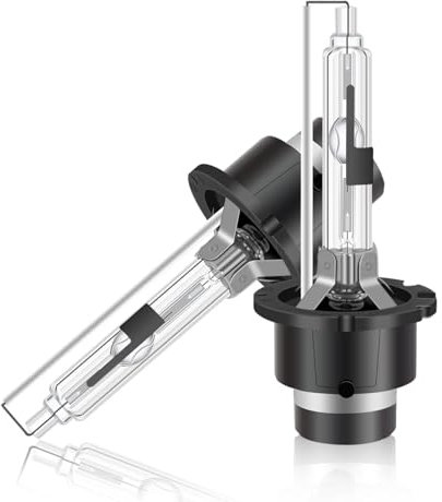 Erato D2R Xenon Brenner HID Scheinwerferbirnen, 6000K 35W Diamond Weißlicht Birnen Xenon Entladungslampe Fernlicht 12V Xenon Ersatzlampe Scheinwerfer wasserdicht Auto HID Ersatz Kit,2 Stücke