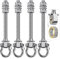 DOUKI Gancio per Altalena Girevole Set di altalene Dispositivo di Rotazione di 180° Ganci per Altalena per carichi Pesanti con Cuscinetti per altalene da Yoga Altalena per Portico