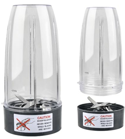 FINZOO Blender Replacement 32OZ Cups and Extractor Blade for Compatible with 900W/600W Series,Blender Accessories for Compatible with Replacement Parts