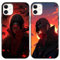 PBNDJVG 2 Stück Handyhülle für iPhone 11 Hülle 6.1 Zoll Anime Uchiha Itachi Sasuke Manga Muster Design Junge Case All Inklusiv Linsen Schutzhülle TPU Silikon Weich Ultra Dünn Cover, 07