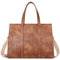 Telena Damen Schultertasche Klein Handtasche Damen Umhängetasche Henkeltasche für Frauen Tote Bag mit verstellbarem Riemen,Braun