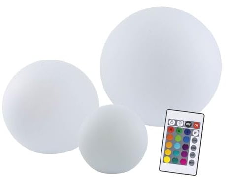 EASYmaxx Lampada solare a LED con cambio colore, lampada decorativa da giardino con illuminazione a LED, splendidi effetti di luce con sensore di luce diurna ed esterni, decorazione da giardino,