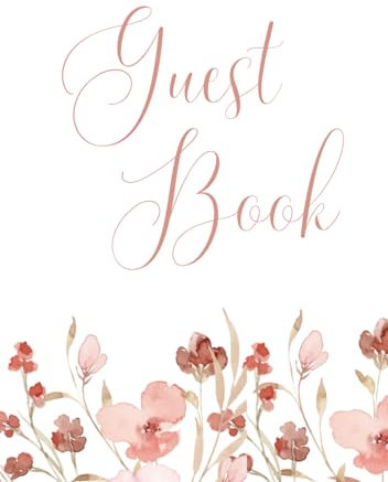 Guest Book Matrimonio floreale e altri eventi: Libro degli ospiti di nozze, battesimo, comunione, compleanno. Album fotografico, pagine bianche per dediche invitati, polaroid e photo booth.