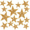 24pcs Star Iron on Patches - Gold Glitter Star Applique Patches for Clothing, Jeans, Bags, Hats & DIY Crafts