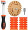 Bettinay 12PCS Car Sticker Remover Set, Adhesive Vinyl Removal Tool Kit for Floor Stained Surface Decal Scratch