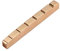 Toyvian Brass Guitar Nut 6 String Slotted Nut 43mm for Bass Metal Parts Glossy Finish Eye-catching