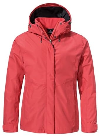 Schöffel Damen 3in1 Jacket Style Okere WMS, wasserdichte, atmungsaktive Outdoorjacke mit herausnehmbarer Fleecejacke, warme 3in1 Jacke mit verstellbarer Kapuze