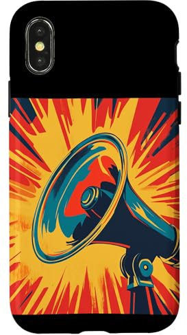 Tolles Megafon-Kostüm für Jungen und Mädchen Hülle für iPhone X/XS