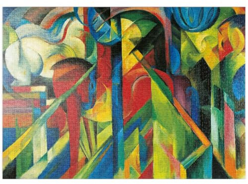 MyPuzzle Piatnik: Stallungen, Franz Marc - Premium 1000 Teile Puzzle - MyPuzzle Sonderkollektion von Piatnik