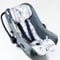 Atmungsaktive Sitzauflage für Babyschale Kinderautositz Kinderwagen Antischwitz, universal Gruppe 0+ (0-13kg) Gruppe I (9-18kg) 100% BAUMWOLLE BLUMEN, Sitzeinlage Einlage Babyschale