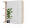 Vicco Spiegelschrank Fynn, Badezimmerspiegel, Sonoma, 62 x 64 cm