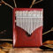 Mahagoni Kalimba mit 21 Tasten, perfekt abgestimmter C-Tastenton, ideal für Anfänger zum Erkunden von Musik (Rot)