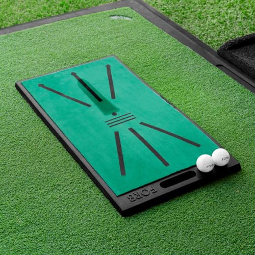 FORB Divot Board Golf Swing Mat – Real-Time Swing Path Trainer for Golfers | Portable Golf Training Aid for Home, Garden, or Range Practice | Durable, Non-Slip Base | Suitable for All Skill Levels