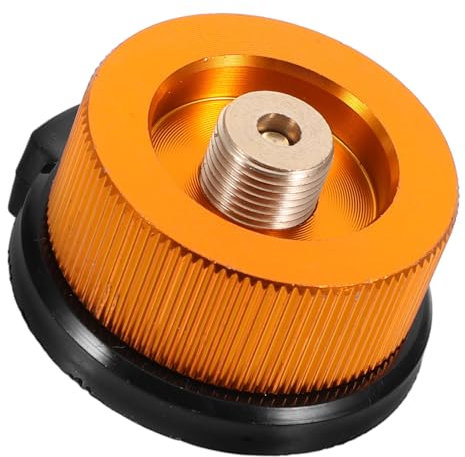 FONDOTIN Gas Adapter für Campingkocher Tragbarer Nachfülladapter für Gaskartuschen Kompakter für Outdoor Aktivitäten Langlebig und Benutzerfreundlich