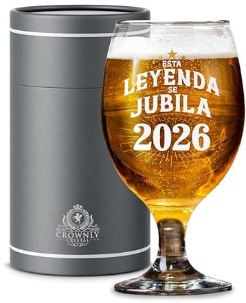 CROWNLY CRYSTAL Bierglas Ruhestand 2026 Männer Diese Legende Geht 2026 In Rente Personalisiertes Geschenk Opa Papa Kollege Ruhestandsgeschenk Eleganter Toast Bierglas Besondere Erinnerung