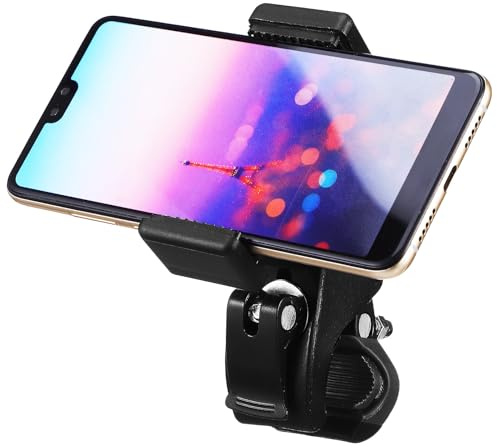 MAGICLULU Verstellbarer Mikrofonständer mit Handyhalterung 180° Drehbarer Clip Sichere Klemme Kompatibel mit Mikrofonstativen Schwarzer Mikrofonarmständer für Bühne und Streaming