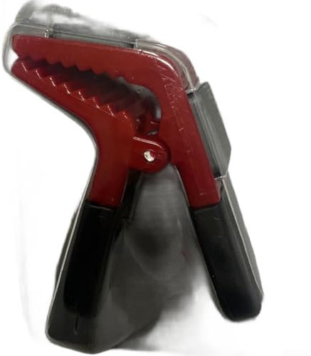 Brush Holder with Built-in Can Opener, Dual Side Clamp Tool for Drop Cloths, Strong Magnet Brush Keeper, Multi-Purpose Painter Accessory(Red)