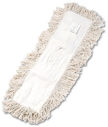 Boardwalk 1324 Industrial Dust Mop Head, Hygrade Cotton, 24w x 5d, White