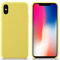 iPhone X Case, Liquid Silicone Gel Rubber Shockproof Case with Soft Microfiber Cloth Lining Cushion for Apple iPhone X. (X 5.8'', Yellow)