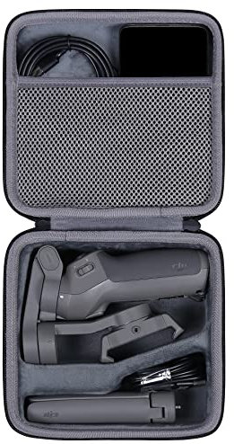 co2CREA Harte reiseschutzhülle Etui Tasche für DJI OM 5 /OM 4 /OM 4 SE/Osmo Mobile 3 Gimbal 3-Achsen Smartphone-Gimbal-Stabilisator Handheld Selfie-Stick,Nur hülle