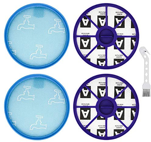 Lot de 4 Replacement Filtre Lavable Pièces et Accessoires pour Aspirateur Dyson DC19, DC19T2, DC20, DC21, DC29